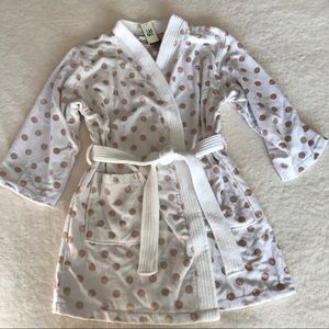 Polka dot bathrobe
